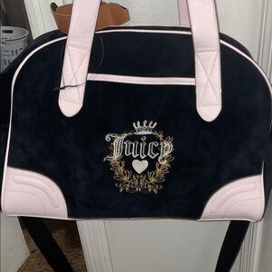 Juicy Couture Black and Light Pink Travel Bag + fashion bag